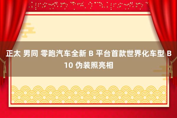 正太 男同 零跑汽车全新 B 平台首款世界化车型 B10 伪装照亮相