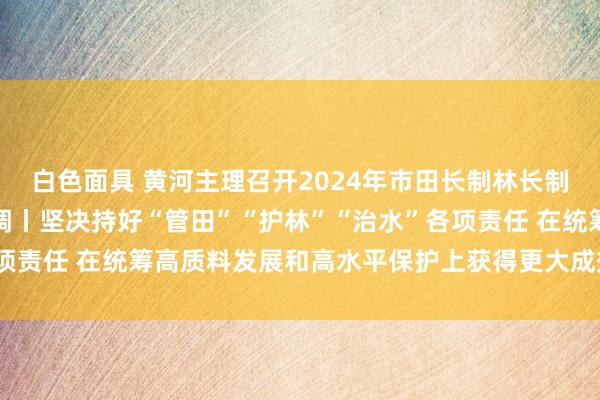 白色面具 黄河主理召开2024年市田长制林长制暨市总河长全体会议强调丨坚决持好“管田”“护林”“治水”各项责任 在统筹高质料发展和高水平保护上获得更大成效丨刘海出席